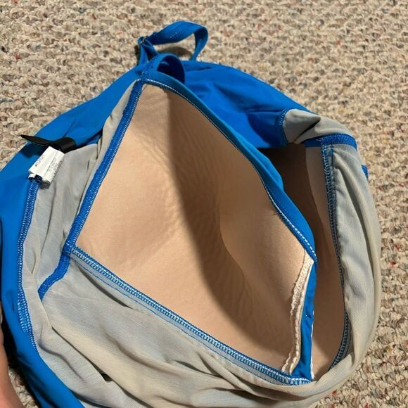 La Blanca Island Goddess Over The Shoulder Sweetheart Tankini Blue Plus Size 22W - Picture 10 of 10